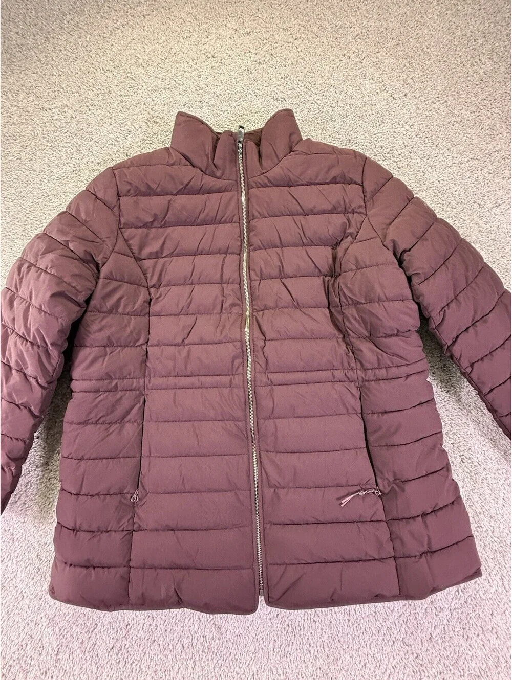 NWOT Nautica Women’s Puffer Jacket Size XL Burgundy - Picture 1 of 14